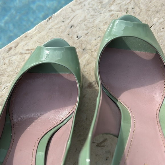 Gucci patent leather platform sling backs - Picture 9 of 10